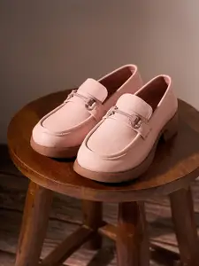 ID Women Solid Slip On Loafers