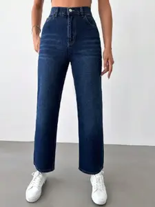 DressBerry Women Solid Comfort Regular Fit Mid-Rise Cotton Stretchable Jeans