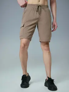 Technosport Men Solid Slim Fit Cargo Shorts