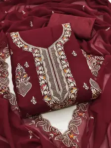 HMP Fashion Embroidered Unstitched Dress Material