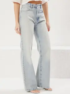 Trendyol Women Regular Fit Mid-Rise Heavy Fade Cotton Jeans