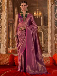 Anouk Ethnic Motifs Silk Blend Designer Banarasi Saree