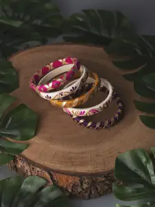 Taasha Craft Set Of 5 Beaded Bangles