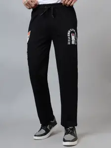 Free Authority Men Demon Slayer Anime Printed Mid Rise Track Pants