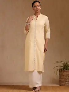 Soch Embellished Mandarin Collar Straight Kurta