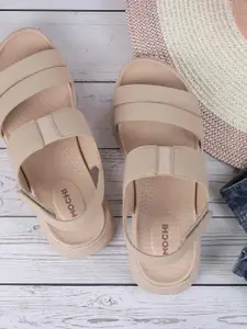 Mochi Women Open-Toe Flats