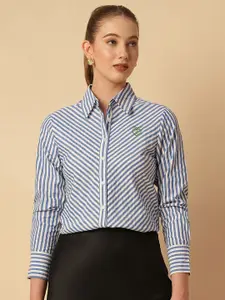 Chemistry Women Striped Spread Collar Casual Shirt
