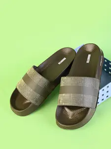The Roadster Lifestyle Co Men Printed Slip-On Casual Sliders