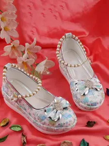 LMG Lifestyle Girl's Printed Flatform Heels Pumps With Bows