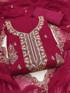 HMP Fashion Embroidered Unstitched Dress Material