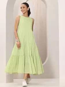 Libas Women Cotton Fit & Flare Midi Dress