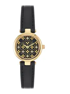 Ted Baker Jolyye Women Brass Dial & Leather Wrap Around Straps Analogue Watch BKPJLF405