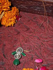 DUGRISTYLE Amazon Haar Gold-Plated Kundan Studded Necklace