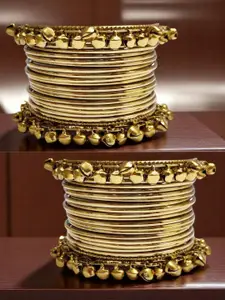 OOMPH Set Of 40 Ghungroo Bangles