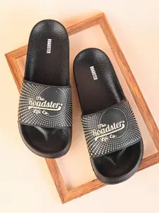 The Roadster Lifestyle Co Men Brand Logo Printed Casual Sliders