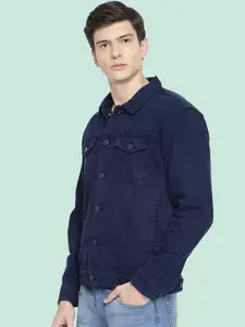 KLIZEN Men Washed Denim Jacket