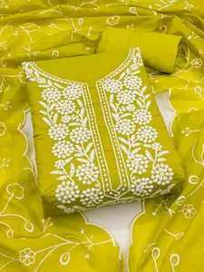 HMP Fashion Embroidered Unstitched Dress Material