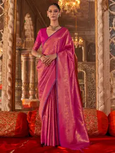 Anouk Ethnic Motifs Silk Blend Designer Banarasi Saree