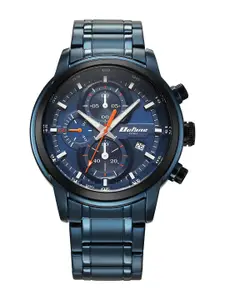 Titan Men Printed Dial & Bracelet Style Straps Analogue Watch 90086KM08