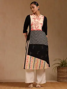 Soch Women V-Neck Floral Printed Regular Sleeves Kurta