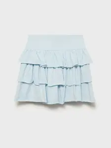 Mango Kids Girls Layered Skirts with Attached Shorts