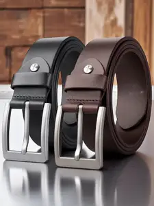 Provogue Pack Of 2 Men Leather Formal Belt