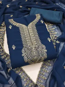 HMP Fashion Embroidered Unstitched Dress Material