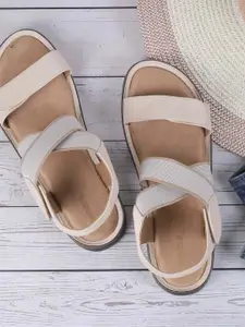 Mochi Women Casual Open-Toe Flats