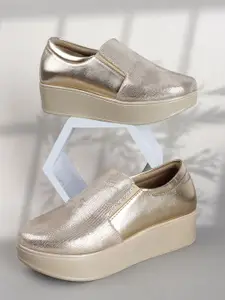 THE WHITE POLE Women Fashionable Trending Fancy Platform Loafers