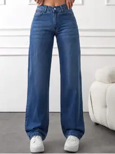 DressBerry Women Comfort Straight Fit High-Rise Stretchable Jeans