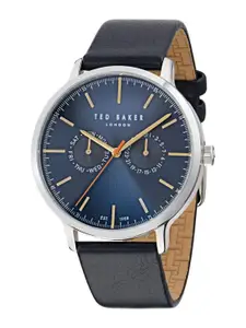 Ted Baker Haarvin Men Brass Dial & Leather Straps Analogue Watch BKPHAS503