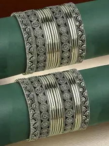 OOMPH Set Of 26 Oxidised Bangles