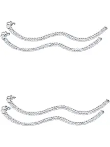 Lila Set Of 4 Anklets