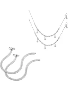 Lila Set Of 4 Anklets