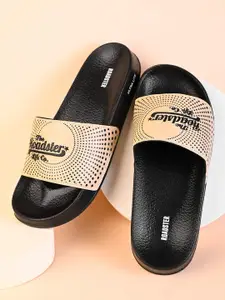 The Roadster Lifestyle Co Men Brand Logo Printed Casual Sliders