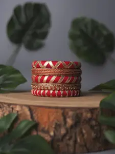 Taasha Craft Set Of 5 Threads Bangles
