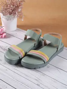 Metro Women Solid Open Toe Flats