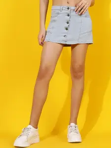 Belliskey Denim A-Line Mini Skirt