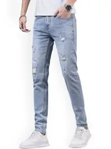 The Roadster Lifestyle Co. Men Cotton Mid-Rise Lightly Faded Jeans