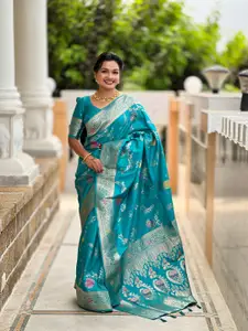 LeeliPeeri Designer Woven Design Zari Silk Blend Banarasi Saree