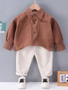 INCLUD Boys Long Sleeves Shirt With Trousers