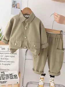 INCLUD Boys Long Sleeves Shirt With Trousers