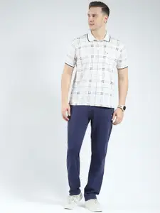 Monte Carlo Checked Polo Collar T-Shirt & Trouser Co-Ord Set