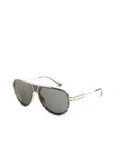 OPIUM Men Demi Aviator Polarized & UV Protection Metal Sunglasses OP-10172-C03-57