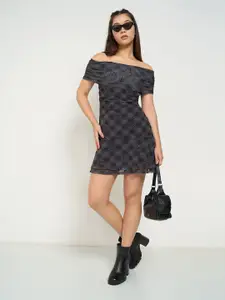 SF JEANS by Pantaloons Print Mini Dress