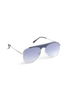 OPIUM Blue With Silver Aviator UV Protection Metal Sunglasses for Men OP-10252-C04-59