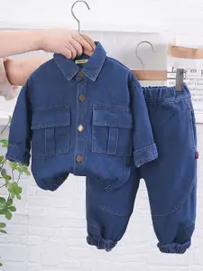 INCLUD Boys Long Sleeves Shirt With Trousers