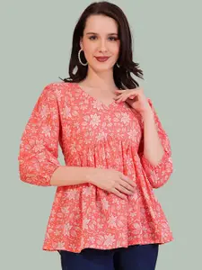 Dream Beauty Fashion Mahi Women Ethnic Motifs Printed Empire Top