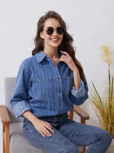 all about you Comfort Striped Casual Shirt