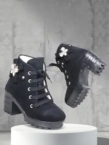 GNX Girls Faux Fur Trim Ankle Boots